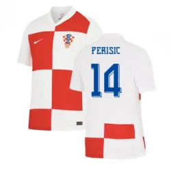 Maillot de Foot Croatie Perisic #14 Euro 2024 Domicile Homme