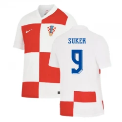 Maillot de Foot Croatie Suker #9 Euro 2024 Domicile Homme