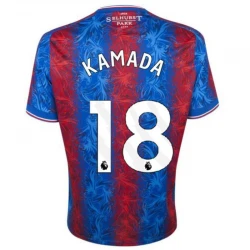 Maillot de Foot Crystal Palace Kamada #18 2024-25 Domicile Homme