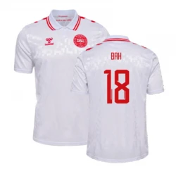 Maillot de Foot Danemark Bah #18 Euro 2024 Extérieur Homme