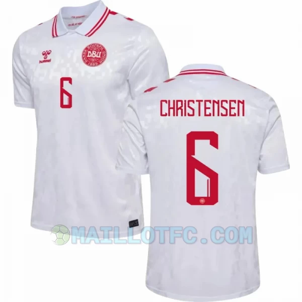 Maillot de Foot Danemark Christensen #6 Euro 2024 Extérieur Homme