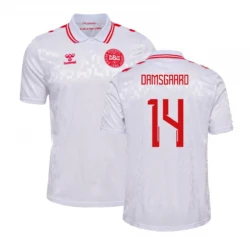 Maillot de Foot Danemark Damsgaard #14 Euro 2024 Extérieur Homme