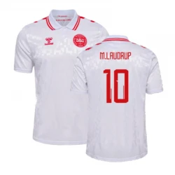 Maillot de Foot Danemark M.Laudrup #10 Euro 2024 Extérieur Homme