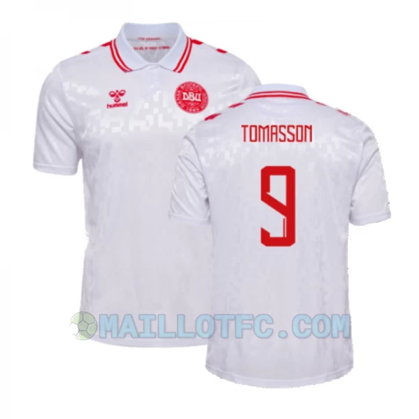 Maillot de Foot Danemark Tomasson #9 Euro 2024 Extérieur Homme