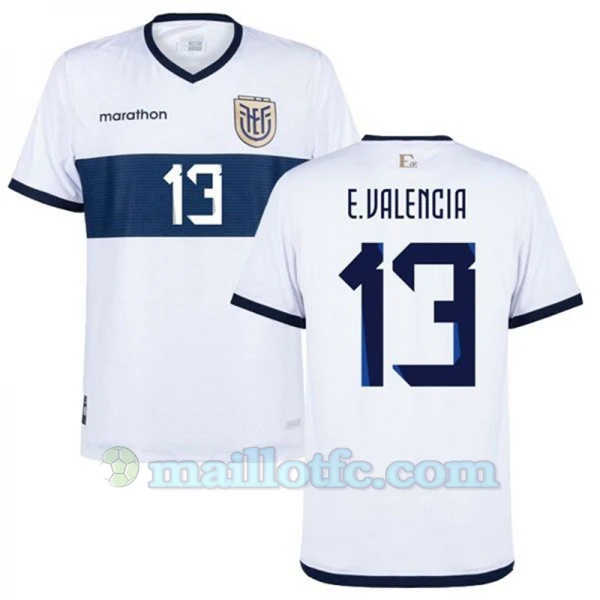 Maillot de Foot Équateur E. Valencia #13 Copa America 2024 Extérieur Homme