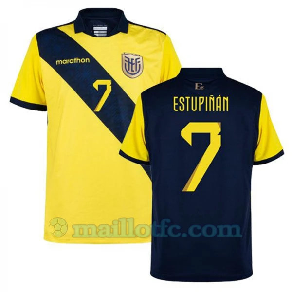 Maillot de Foot Équateur Estupinan #7 Copa America 2024 Domicile Homme