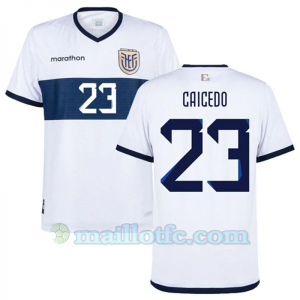 Maillot de Foot Équateur Moisés Caicedo #23 Copa America 2024 Extérieur Homme