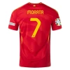 Maillot de Foot Espagne Alvaro Morata #7 Euro 2024 Domicile Homme