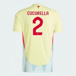 Maillot de Foot Espagne Cucurella #2 Euro 2024 Extérieur Homme