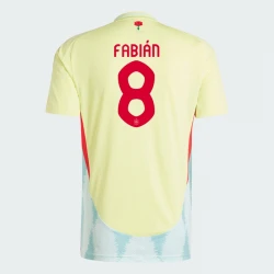 Maillot de Foot Espagne Fabian #8 Euro 2024 Extérieur Homme