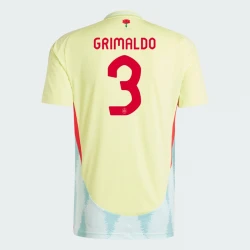 Maillot de Foot Espagne Grimaldo #3 Euro 2024 Extérieur Homme