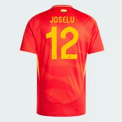 Maillot de Foot Espagne Joselu #12 Euro 2024 Domicile Homme