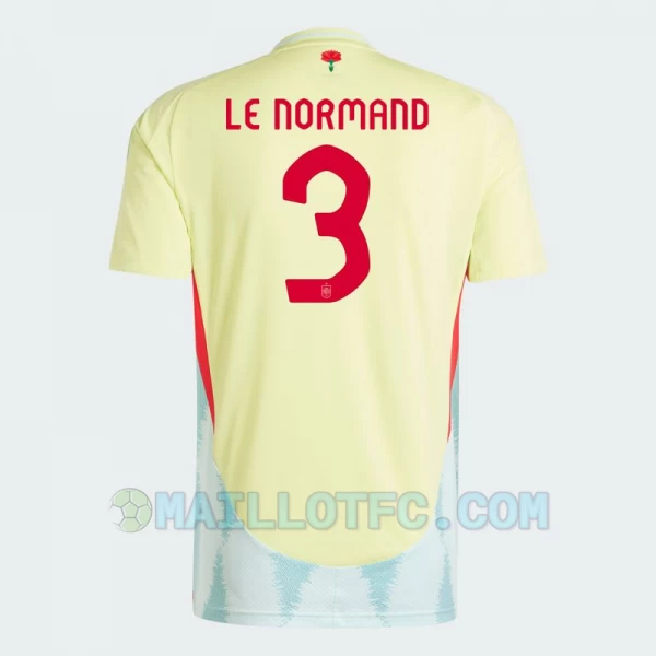 Maillot de Foot Espagne Le Normand #3 Euro 2024 Extérieur Homme