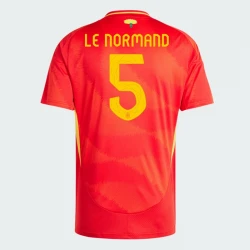 Maillot de Foot Espagne Le Normand #5 Euro 2024 Domicile Homme