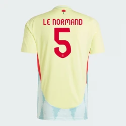 Maillot de Foot Espagne Le Normand #5 Euro 2024 Extérieur Homme