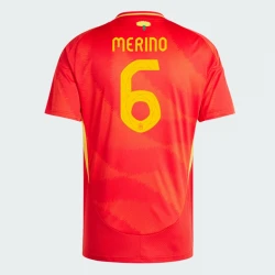 Maillot de Foot Espagne Merino #6 Euro 2024 Domicile Homme