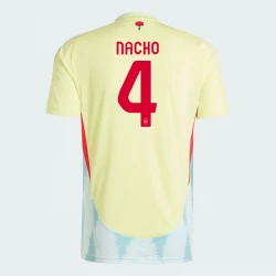 Maillot de Foot Espagne Nacho #4 Euro 2024 Extérieur Homme