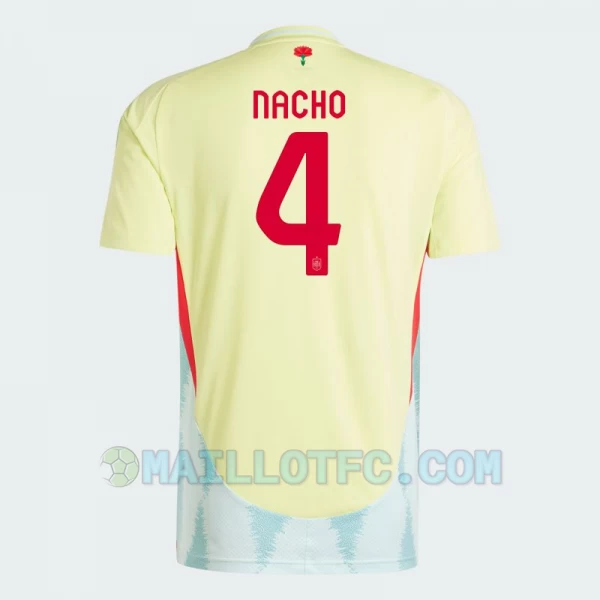 Maillot de Foot Espagne Nacho #4 Euro 2024 Extérieur Homme