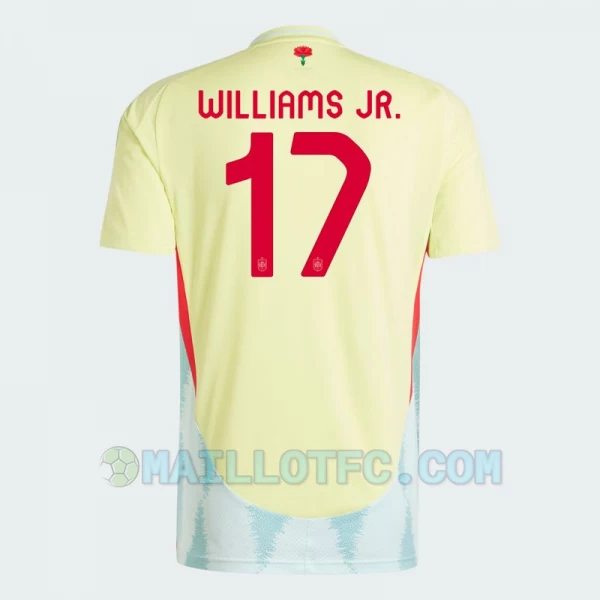 Maillot de Foot Espagne Williams Jr. #17 Euro 2024 Extérieur Homme