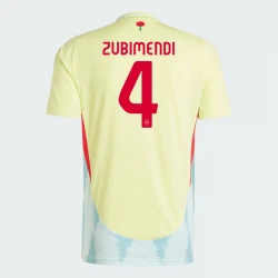 Maillot de Foot Espagne Zubimendi #4 Euro 2024 Extérieur Homme