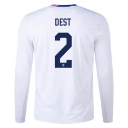 Maillot de Foot Etats-Unis Dest #2 Copa America 2024 Domicile Homme Manches Longues