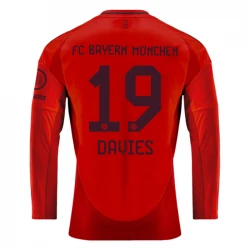 Maillot de Foot FC Bayern München Alphonso Davies #19 2024-25 Domicile Homme Manches Longues