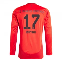 Maillot de Foot FC Bayern München Bryan #17 2024-25 Domicile Homme Manches Longues