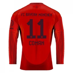 Maillot de Foot FC Bayern München Coman #11 2024-25 Domicile Homme Manches Longues