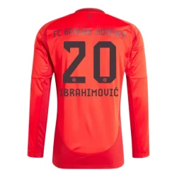 Maillot de Foot FC Bayern München Ibrahimovic #20 2024-25 Domicile Homme Manches Longues