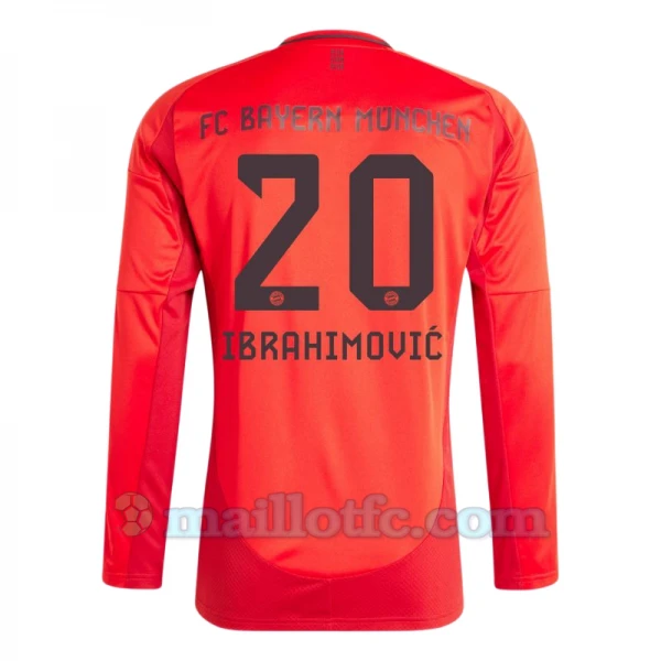 Maillot de Foot FC Bayern München Ibrahimovic #20 2024-25 Domicile Homme Manches Longues