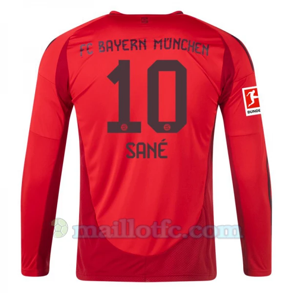 Maillot de Foot FC Bayern München Leroy Sané #10 2024-25 Domicile Homme Manches Longues