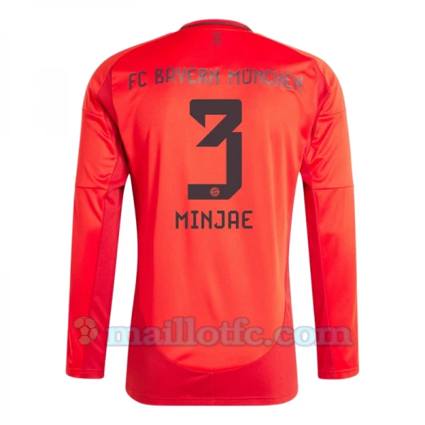 Maillot de Foot FC Bayern München Minjae #3 2024-25 Domicile Homme Manches Longues