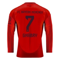 Maillot de Foot FC Bayern München Serge Gnabry #7 2024-25 Domicile Homme Manches Longues