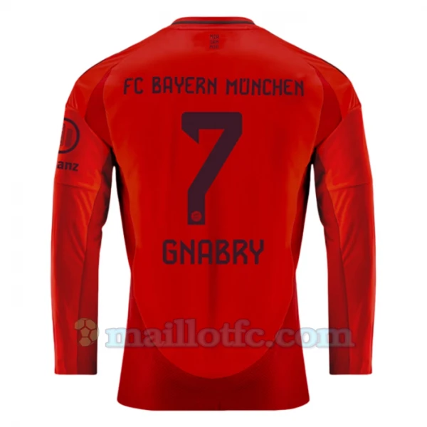 Maillot de Foot FC Bayern München Serge Gnabry #7 2024-25 Domicile Homme Manches Longues