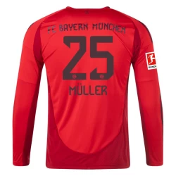 Maillot de Foot FC Bayern München Thomas Müller #25 2024-25 Domicile Homme Manches Longues