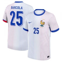 Maillot de Foot France Barcola #25 Euro 2024 Extérieur Homme