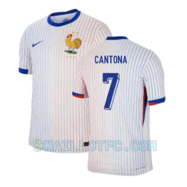 Maillot de Foot France Cantona #7 Euro 2024 Extérieur Homme