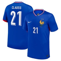 Maillot de Foot France Clauss #21 Euro 2024 Domicile Homme