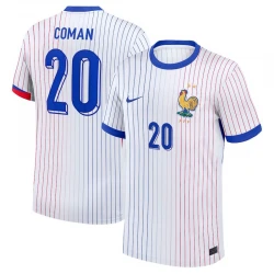 Maillot de Foot France Coman #20 Euro 2024 Extérieur Homme