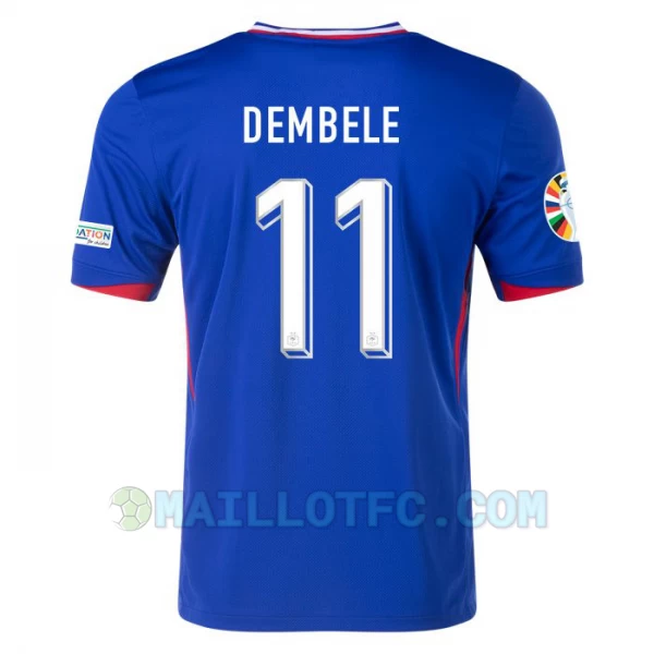 Maillot de Foot France Dembele #11 Euro 2024 Domicile Homme