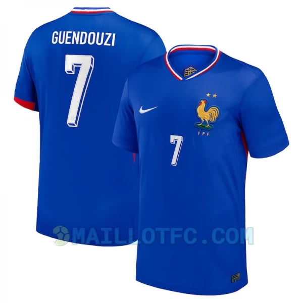 Maillot de Foot France Guendouzi #7 Euro 2024 Domicile Homme