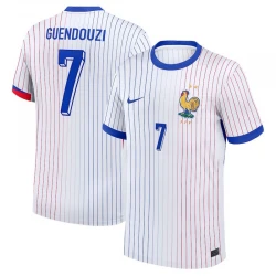 Maillot de Foot France Guendouzi #7 Euro 2024 Extérieur Homme