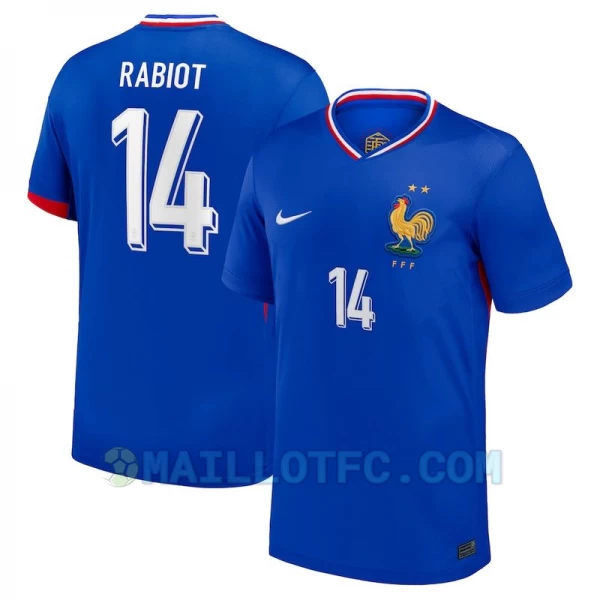 Maillot de Foot France Rabiot #14 Euro 2024 Domicile Homme
