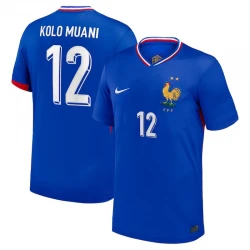 Maillot de Foot France Randal Kolo Muani #12 Euro 2024 Domicile Homme