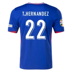 Maillot de Foot France T. Hernandez #22 Euro 2024 Domicile Homme