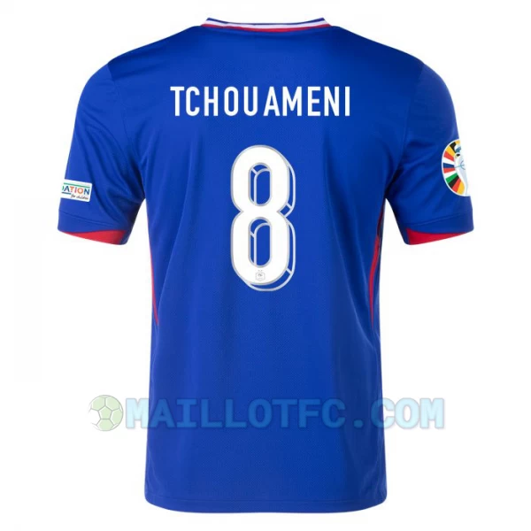 Maillot de Foot France Tchouameni #8 Euro 2024 Domicile Homme