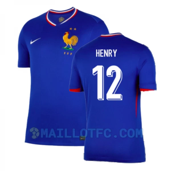 Maillot de Foot France Thierry Henry #12 Euro 2024 Domicile Homme