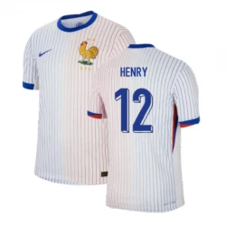 Maillot de Foot France Thierry Henry #12 Euro 2024 Extérieur Homme