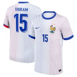 Maillot de Foot France Thuram #15 Euro 2024 Extérieur Homme