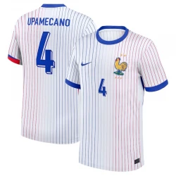 Maillot de Foot France Upamecano #4 Euro 2024 Extérieur Homme